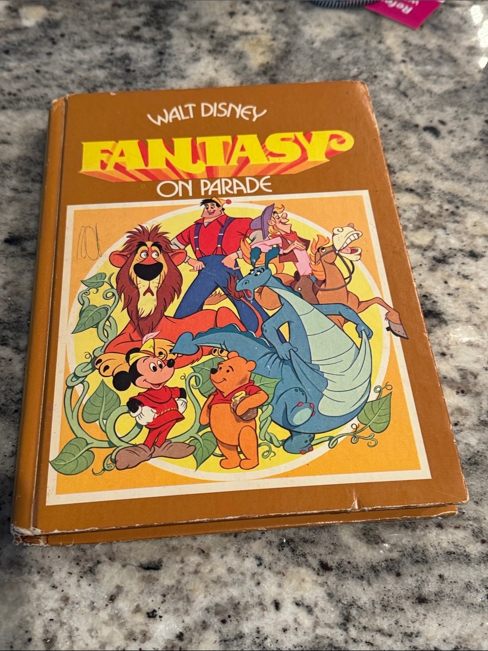 Disney Fantasy On Parade Coffee Table Book - Brown, Yellow, Blue, Red